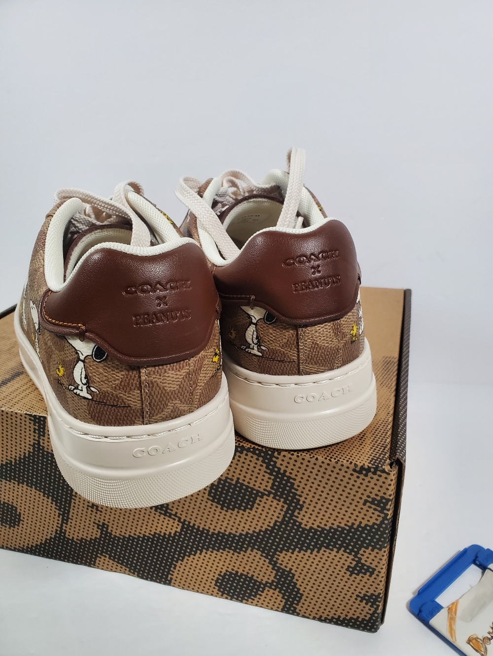 NEW Limited Coach X Peanuts men's Sneaker Signature Canvas size 9.5D - Picture 5 of 7